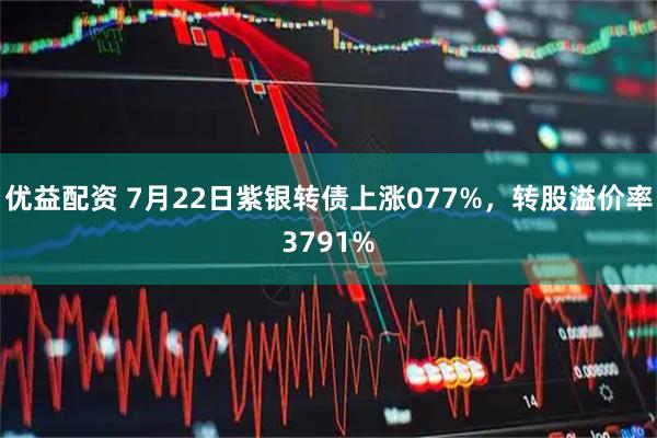 优益配资 7月22日紫银转债上涨077%,转股溢价率3791%